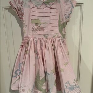 Morley Pink and Green Floral Kids Dress